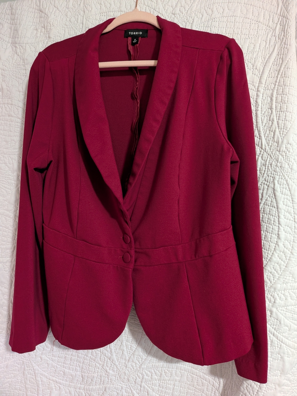 Torrid Women's Burgundy Blazer Jacket
